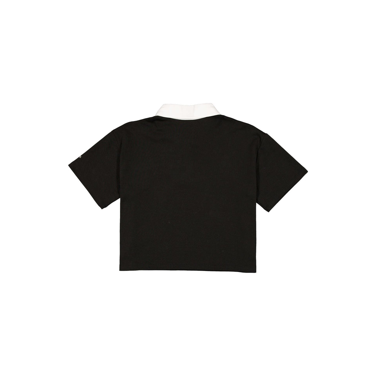 Atlanta Braves Women's Cropped Black Polo