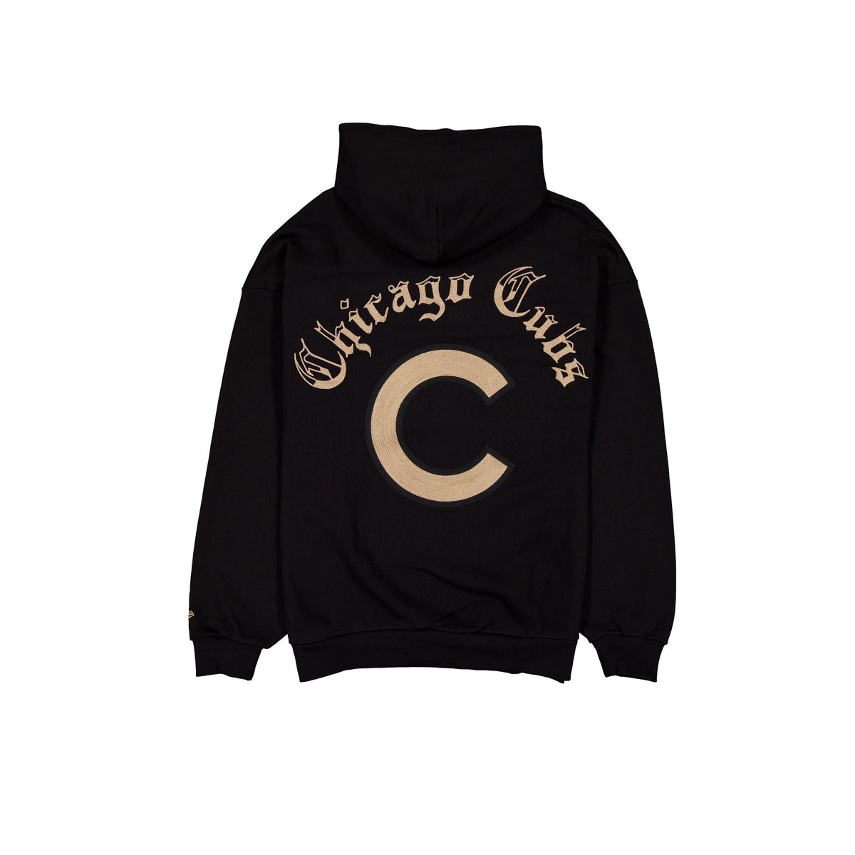 Chicago Cubs Gothic Lettering Black Hoodie