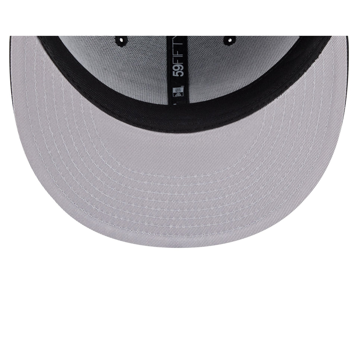 Detroit Lions Black and White Basic 59FIFTY Fitted Hat