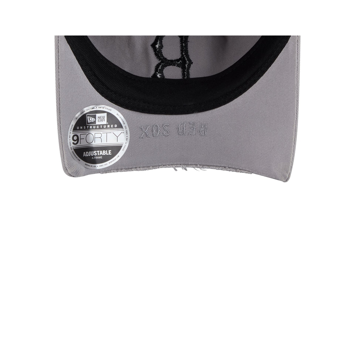Boston Red Sox Tonal Gray 9FORTY A-Frame Unstructured Cut-Off Visor Snapback Hat