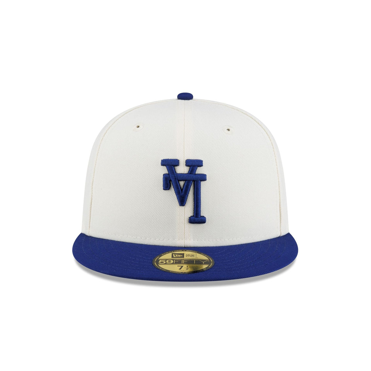 Los Angeles Dodgers Upside Down Logo Cream 59FIFTY Fitted Hat