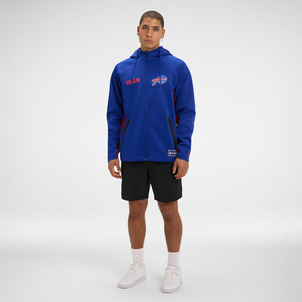 Kansas City Chiefs Combine Black Full-Zip Hoodie