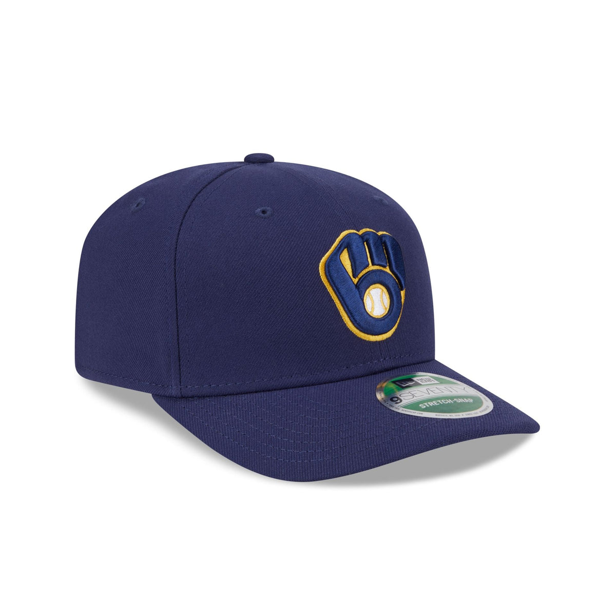 Milwaukee Brewers Home Authentic Collection 9SEVENTY Stretch-Snap Hat