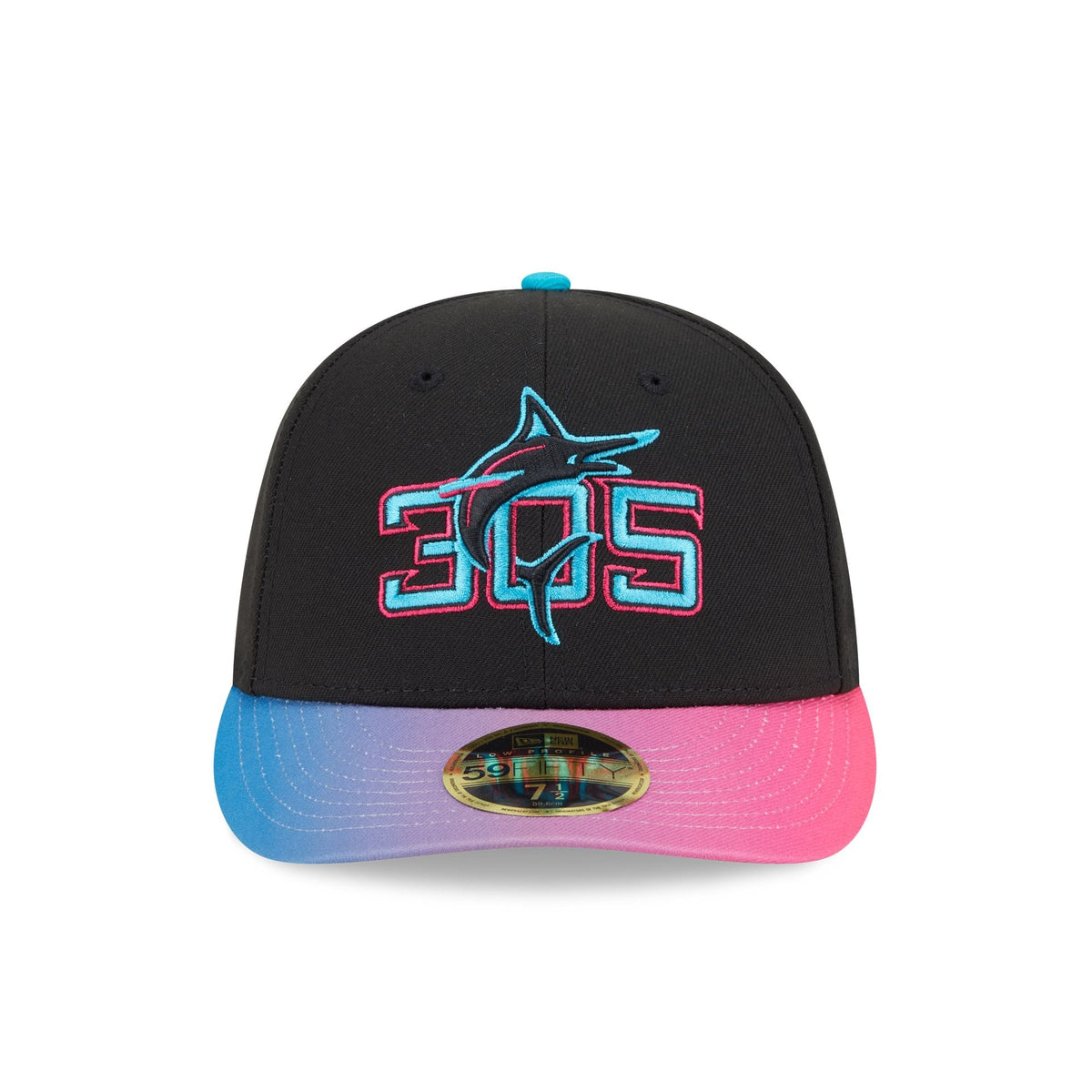 Miami Marlins City Connect Low Profile 59FIFTY Fitted Hat