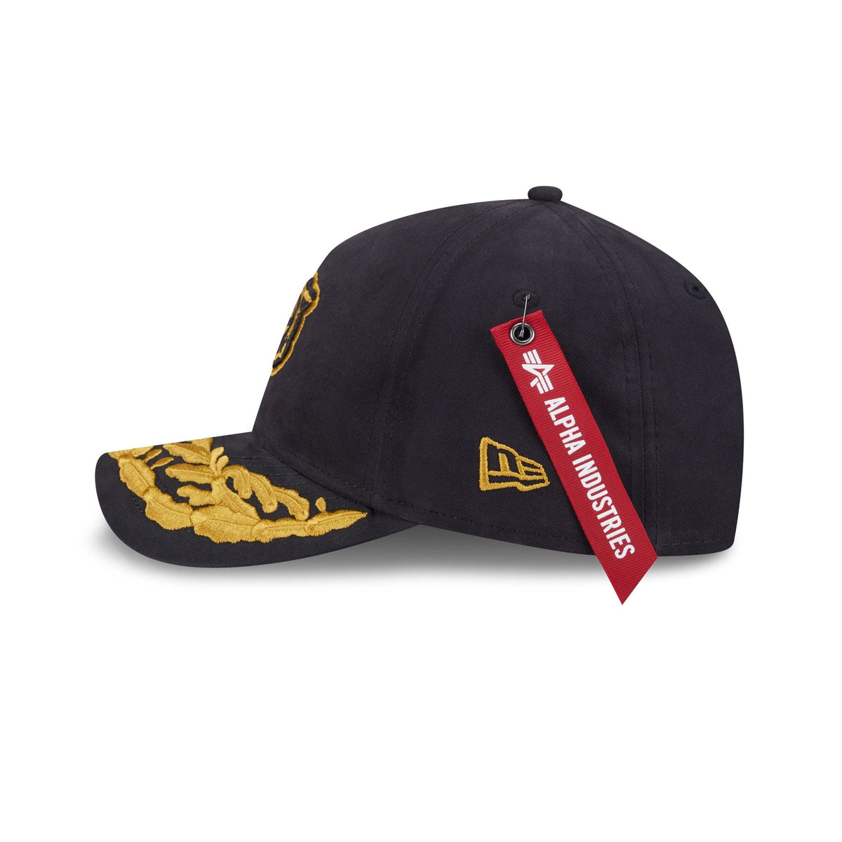 Alpha Industries x Chicago Bears Black 9FORTY M-Crown A-Frame Snapback Hat