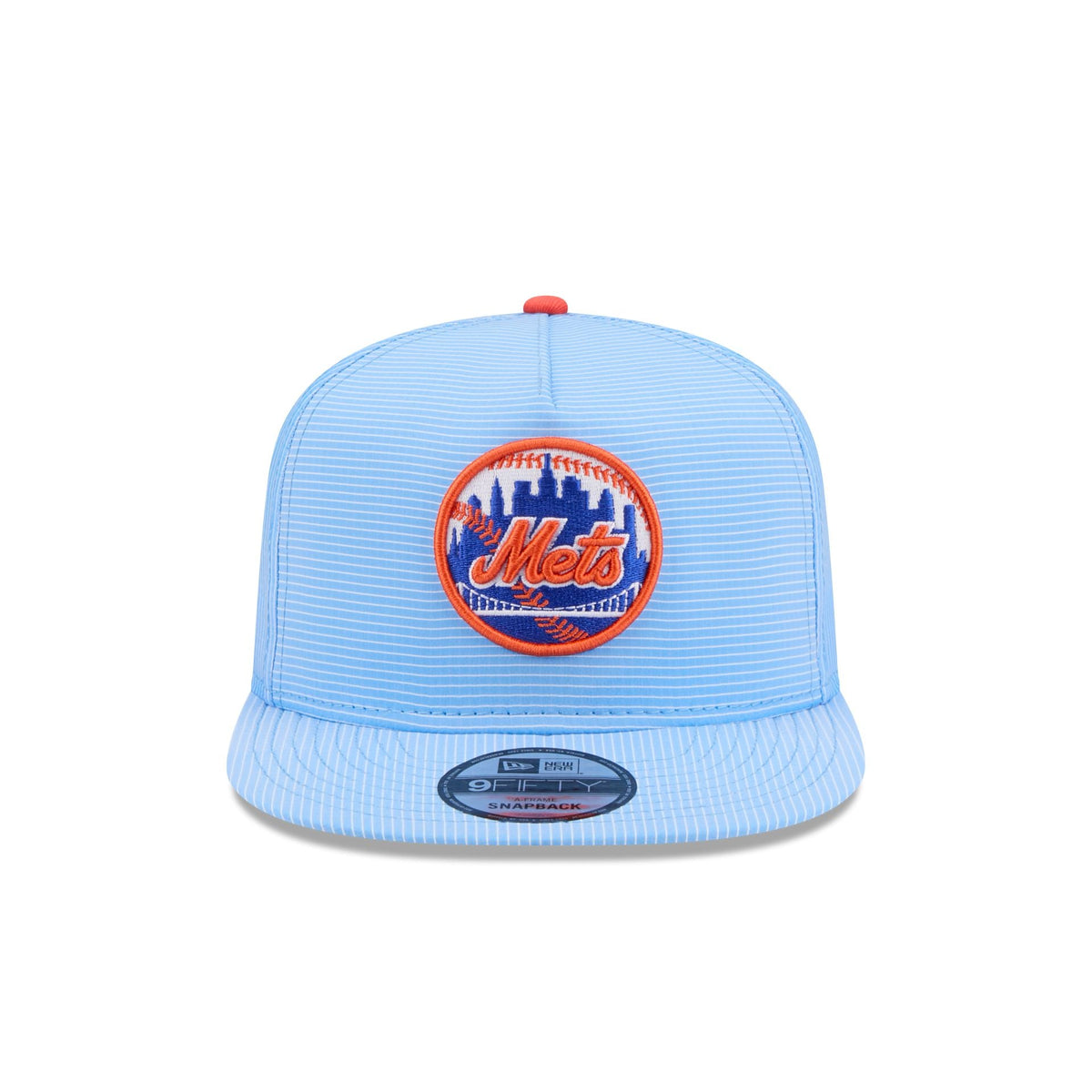 New York Mets Pinstripe Ripstop 9FIFTY A-Frame Snapback Hat