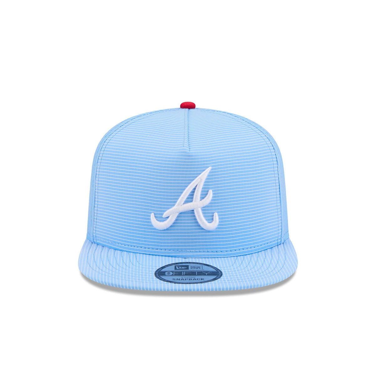 Atlanta Braves Pinstripe Ripstop 9FIFTY A-Frame Snapback Hat