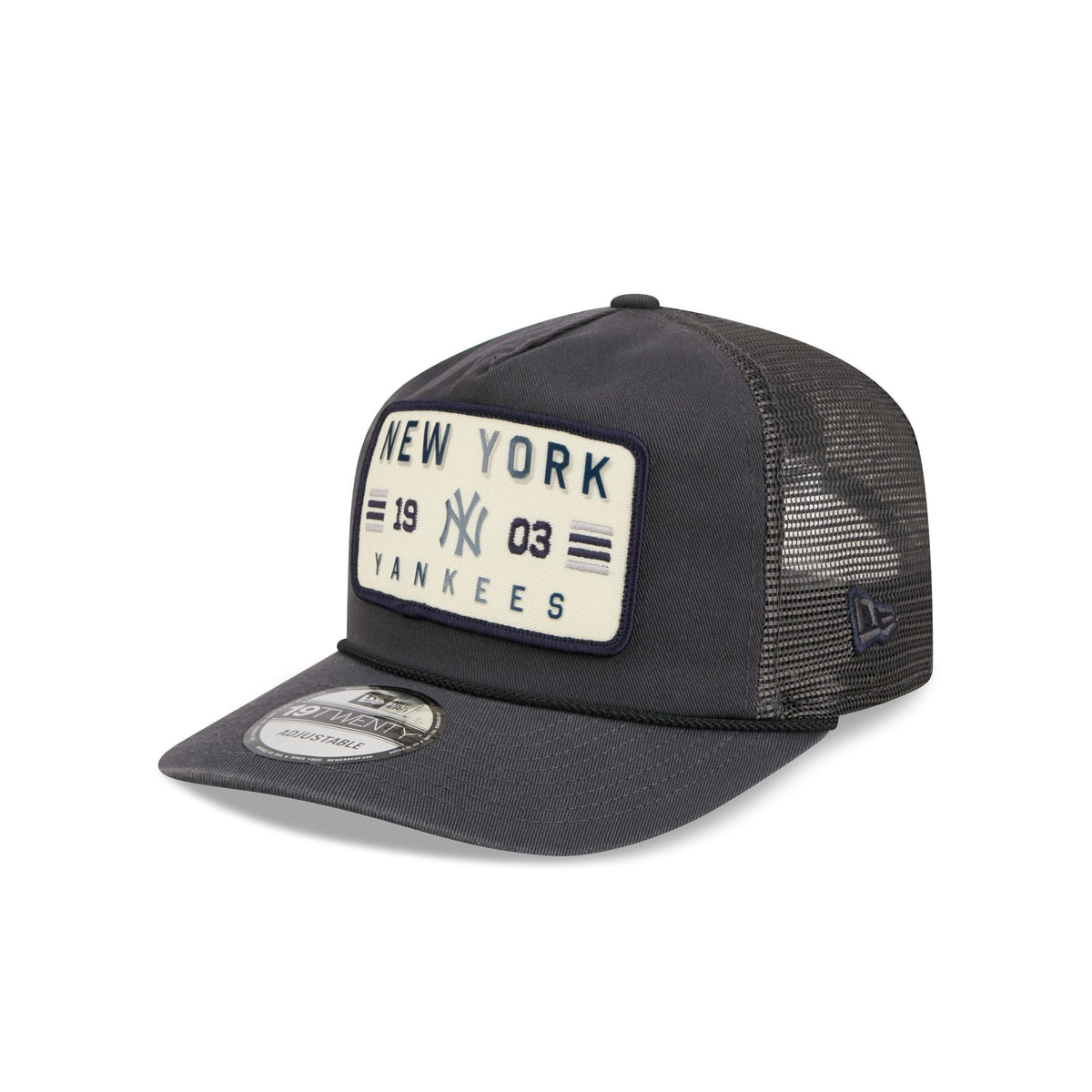 New York Yankees Washed Graphite 19TWENTY Trucker Hat