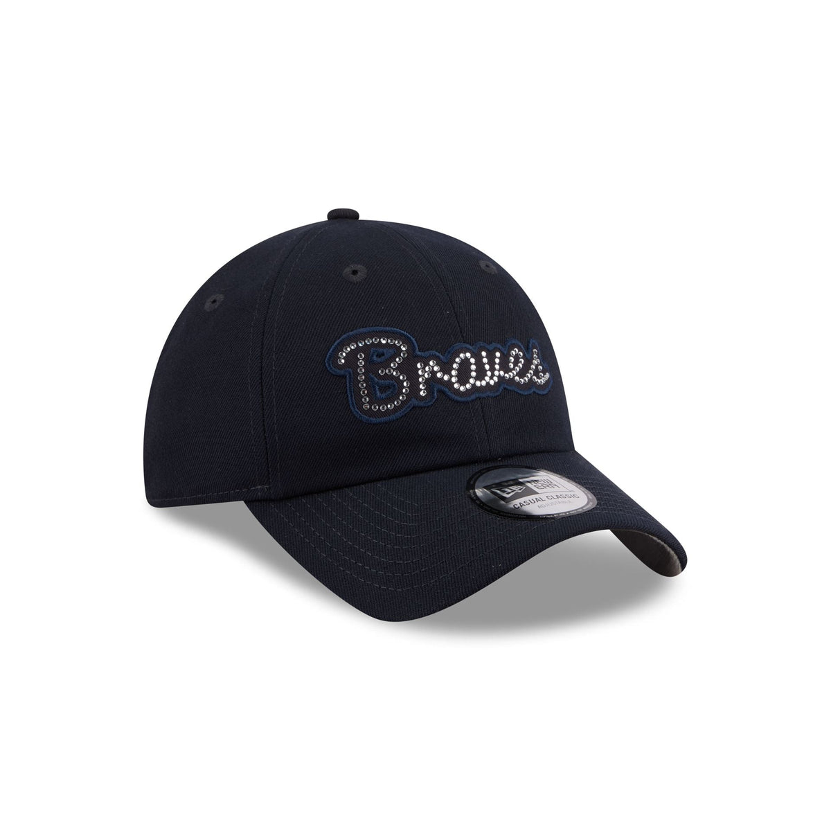 Atlanta Braves Rhinestone Script Casual Classic Adjustable Hat