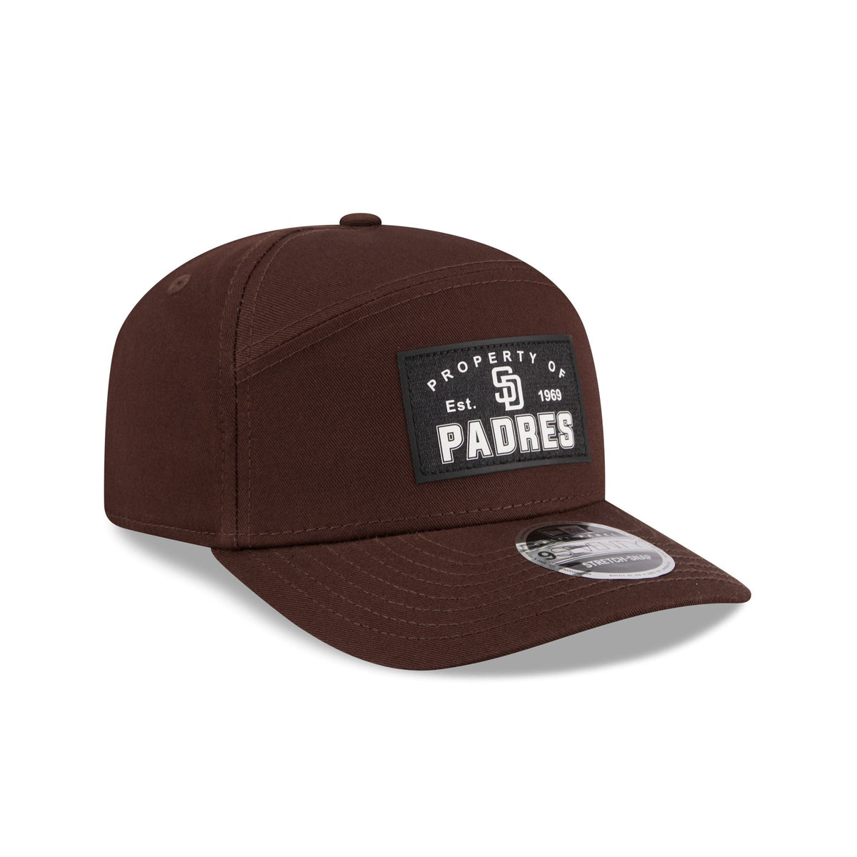 San Diego Padres Property of Patch Split Panel 9SEVENTY Stretch-Snap Hat