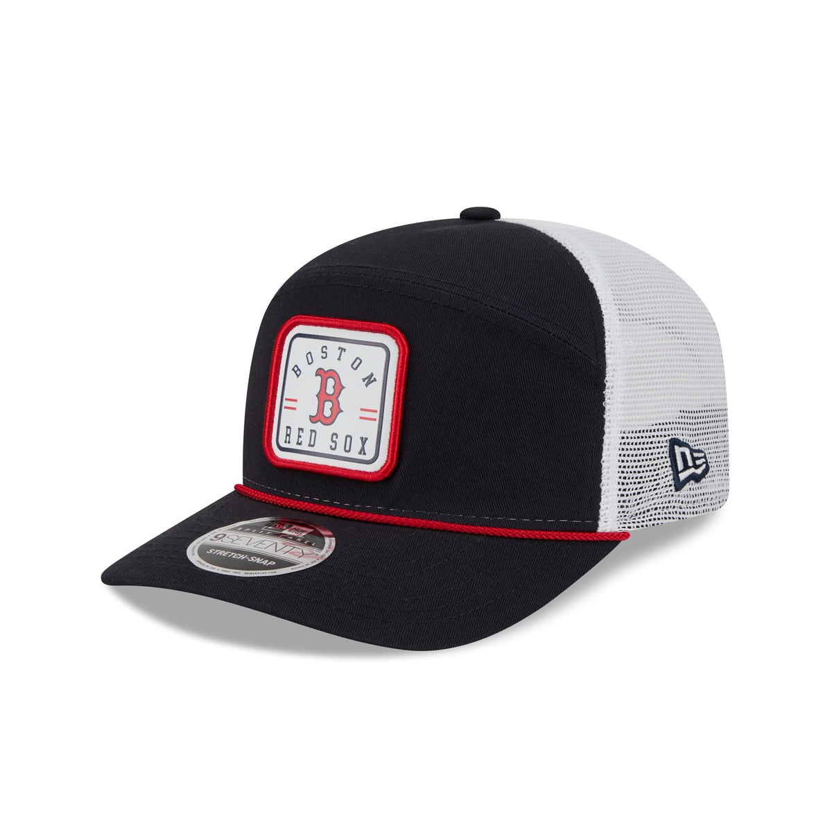 Boston Red Sox Square Patch Split Panel 9SEVENTY Trucker Hat
