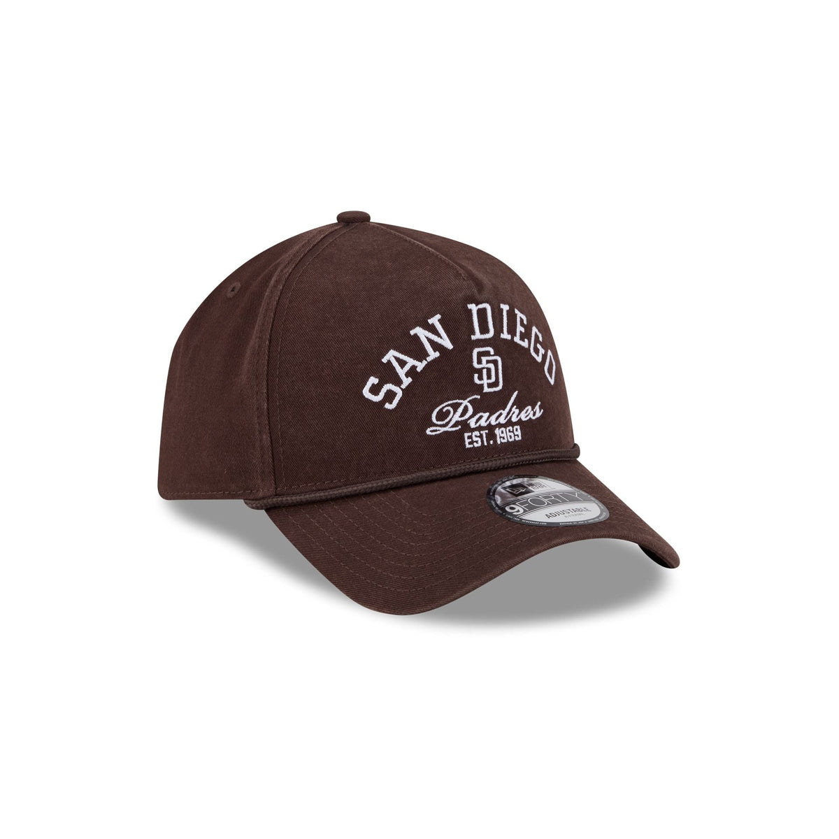 San Diego Padres Stacked Rope 9FORTY A-Frame Snapback Hat