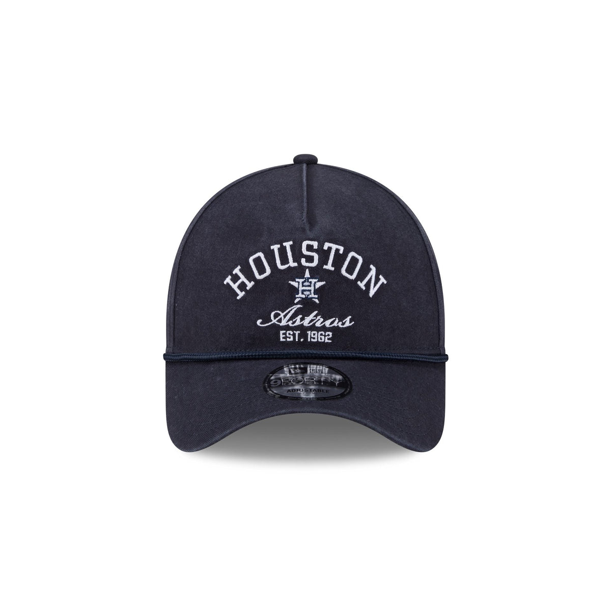Houston Astros Stacked Rope 9FORTY A-Frame Snapback Hat