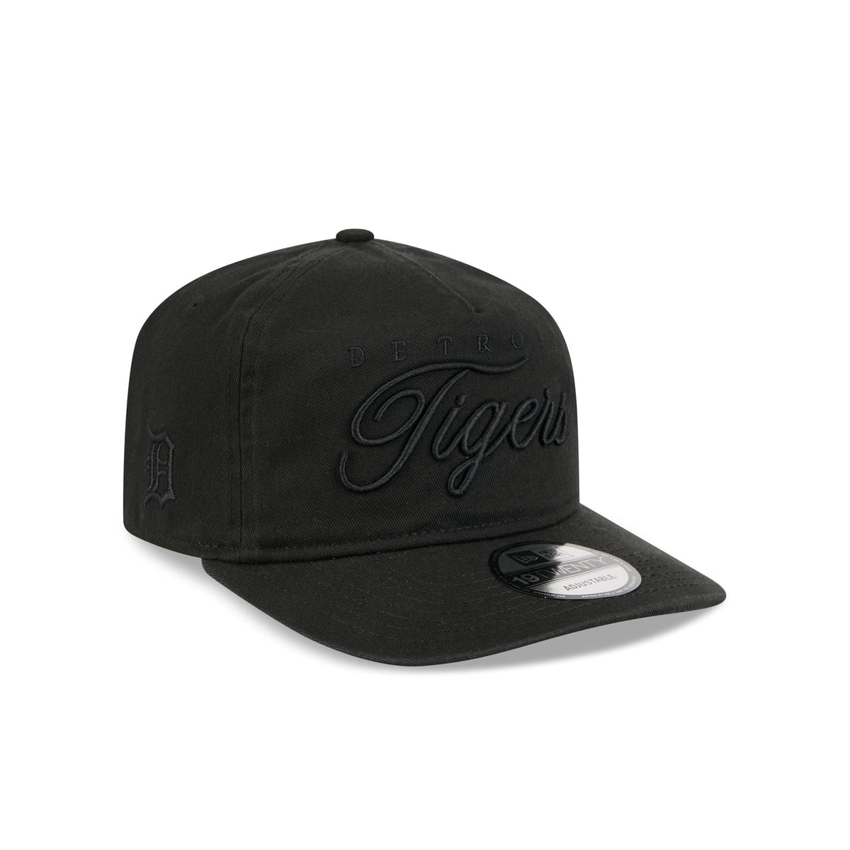 Detroit Tigers All Black Scripted 19TWENTY Adjustable Hat