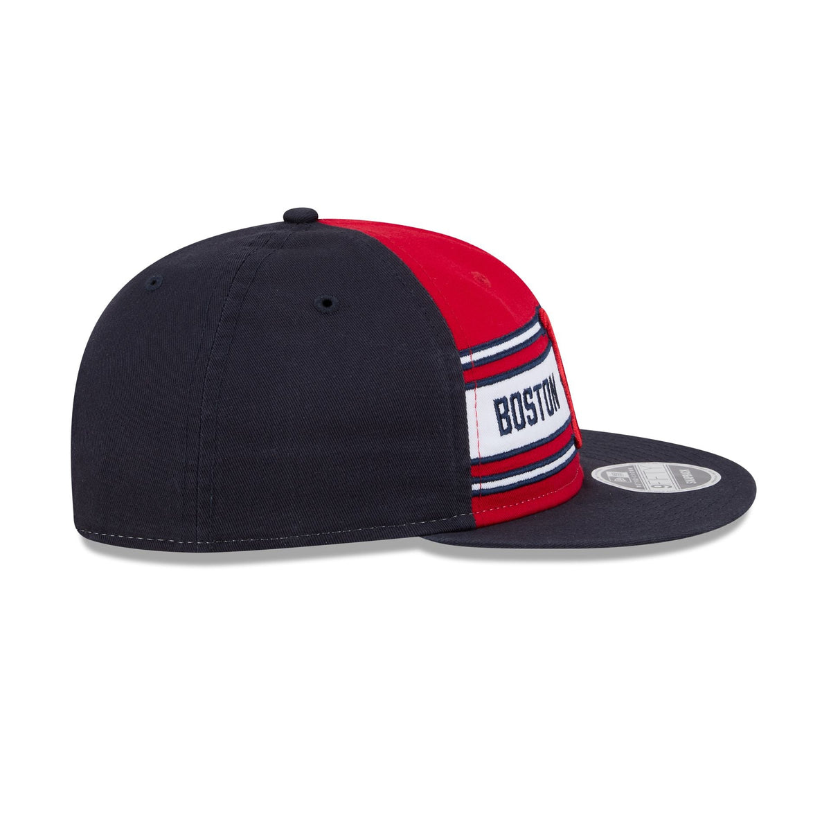 Boston Red Sox Team Stripes Retro Crown 9FIFTY Snapback Hat