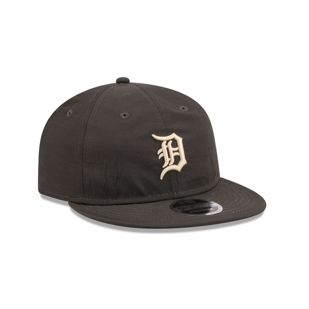 Detroit Tigers Three Looms Nylon Black Retro Crown 9FIFTY Adjustable Hat