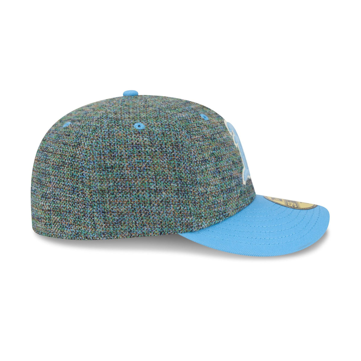Athletics Three Looms Tweedy Cotton Radiant Blue 59FIFTY Fitted Hat