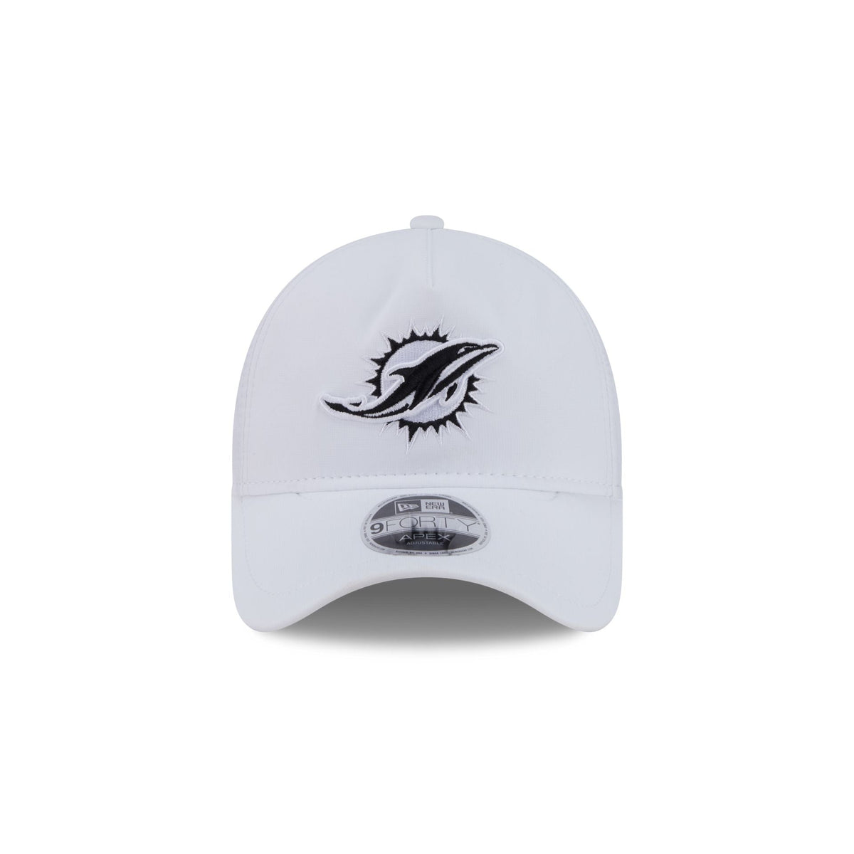 Miami Dolphins White 9FORTY APEX Snapback Hat