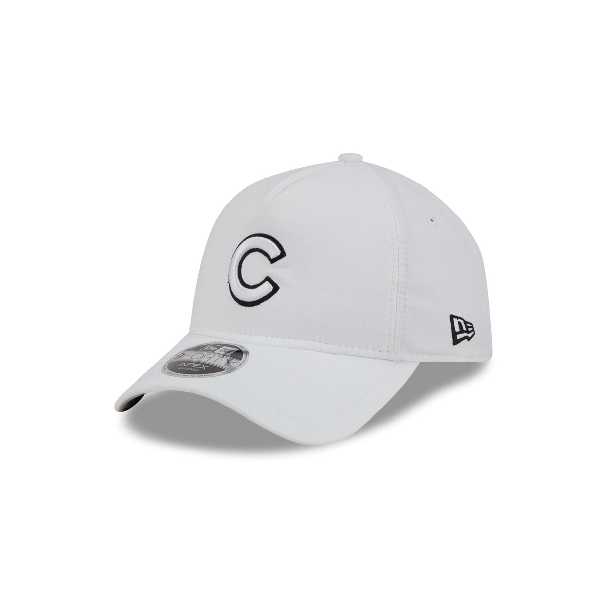 Chicago Cubs White 9FORTY APEX Snapback Hat