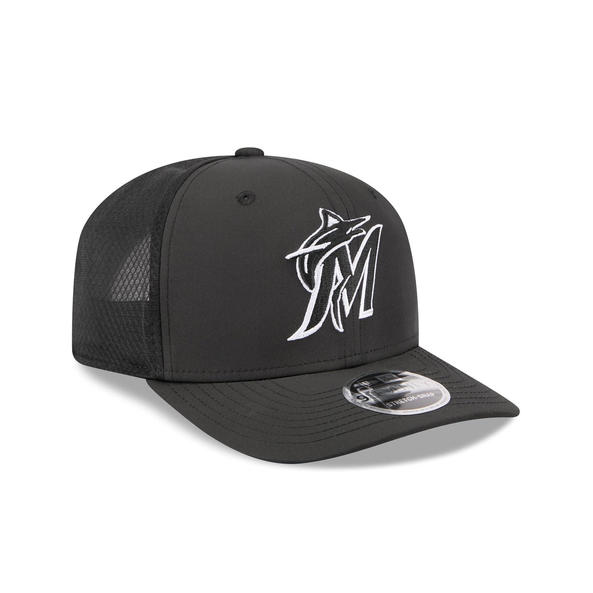 Miami Marlins 2026 Batting Practice Fan Pack 9SEVENTY Stretch-Snap Hat