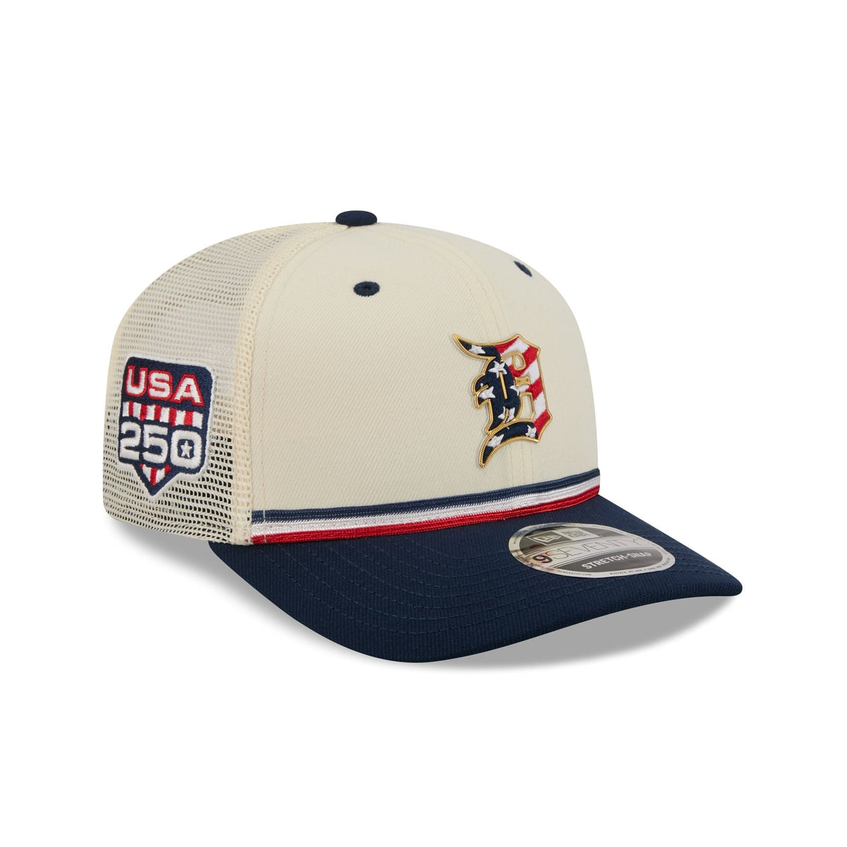 Detroit Tigers Independence Day 2026 9SEVENTY Trucker Hat