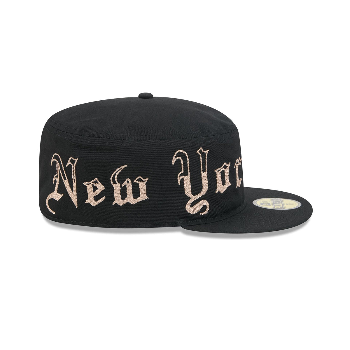 New York Yankees Gothic Lettering Pillbox Hat