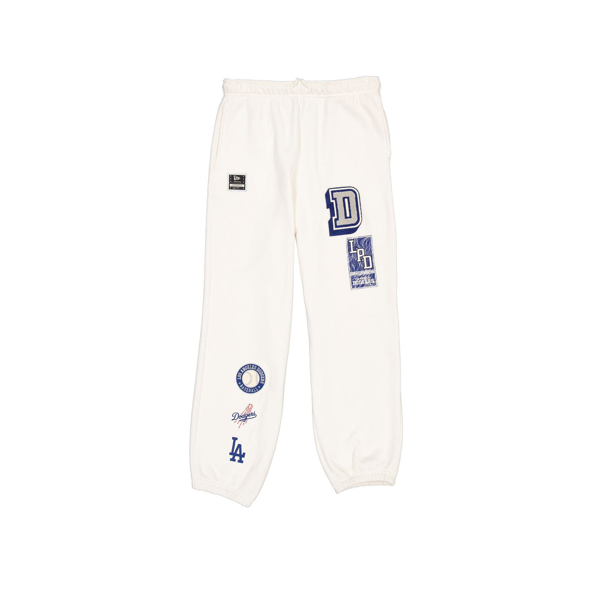 Los Angeles Dodgers Women's Chrome White Varsity Sweatpants