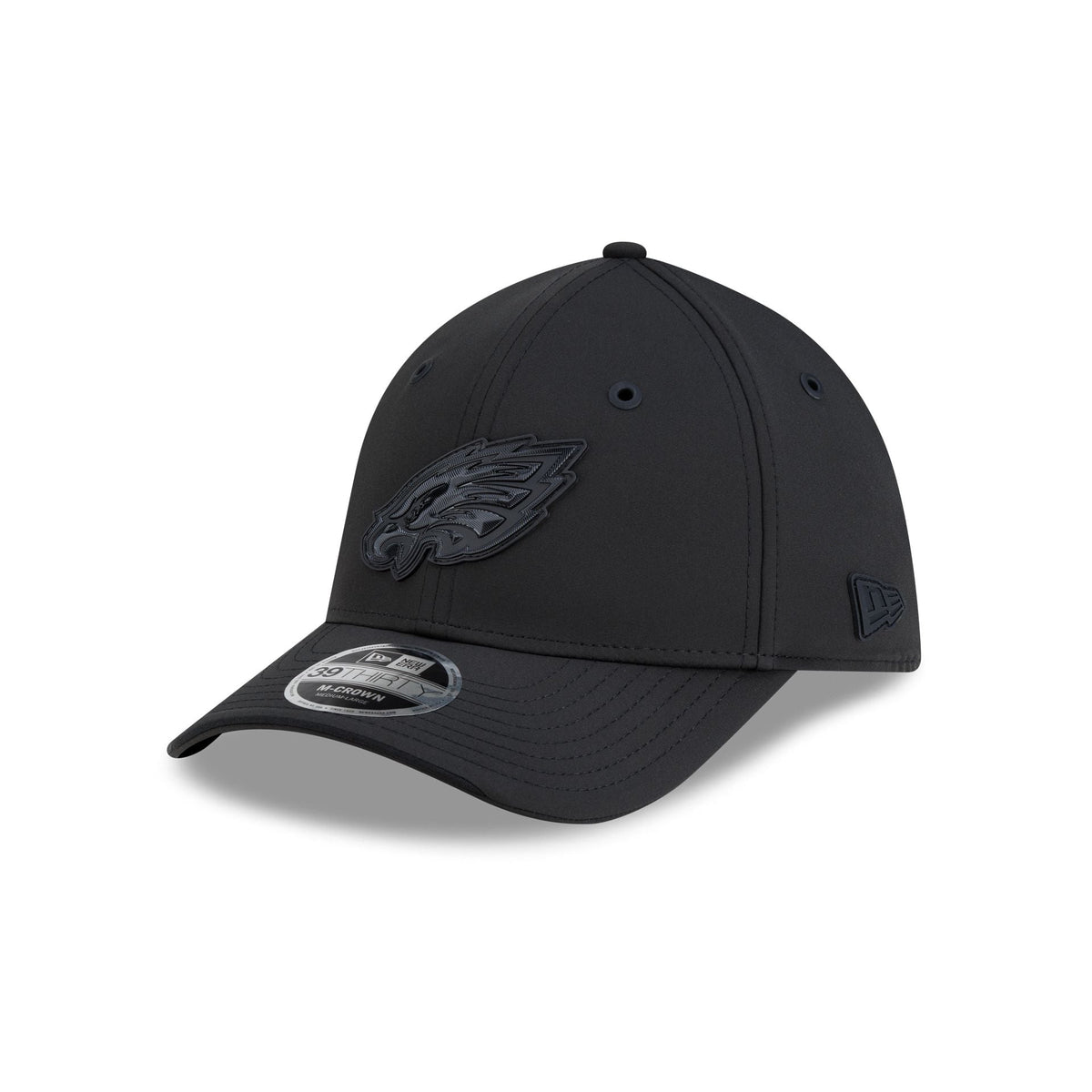 Philadelphia Eagles 2026 Sideline Black 39THIRTY M-Crown Stretch Fit Hat