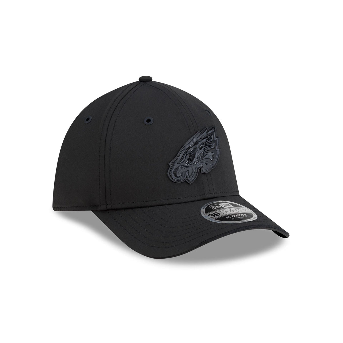 Philadelphia Eagles 2026 Sideline Black 39THIRTY M-Crown Stretch Fit Hat
