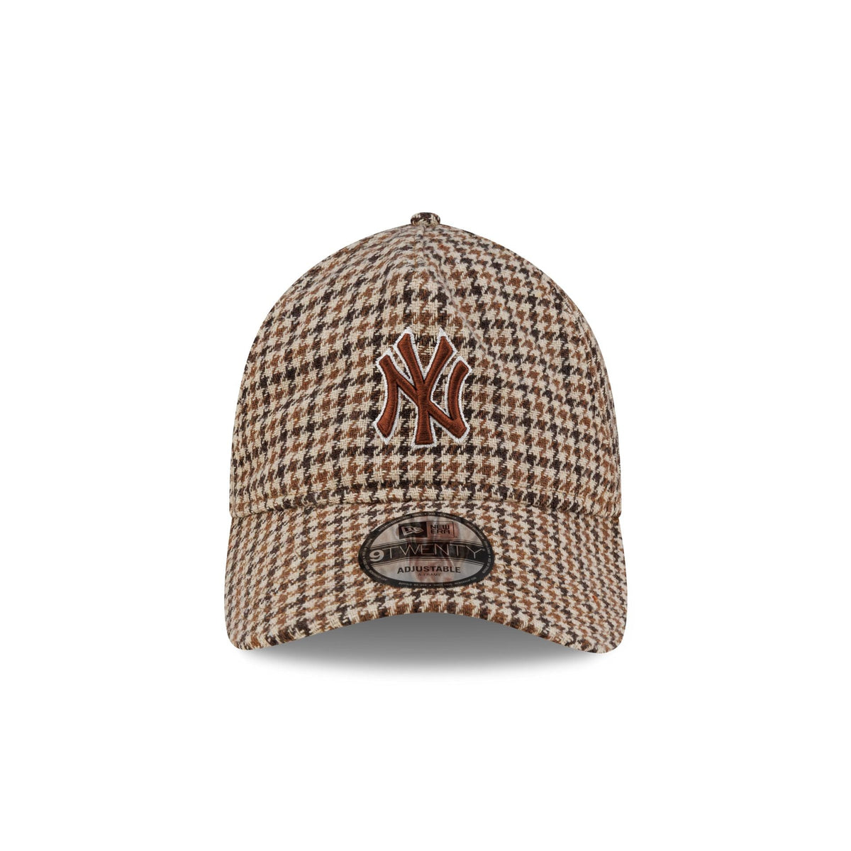 New York Yankees Camel Check 9TWENTY A-Frame Adjustable Hat