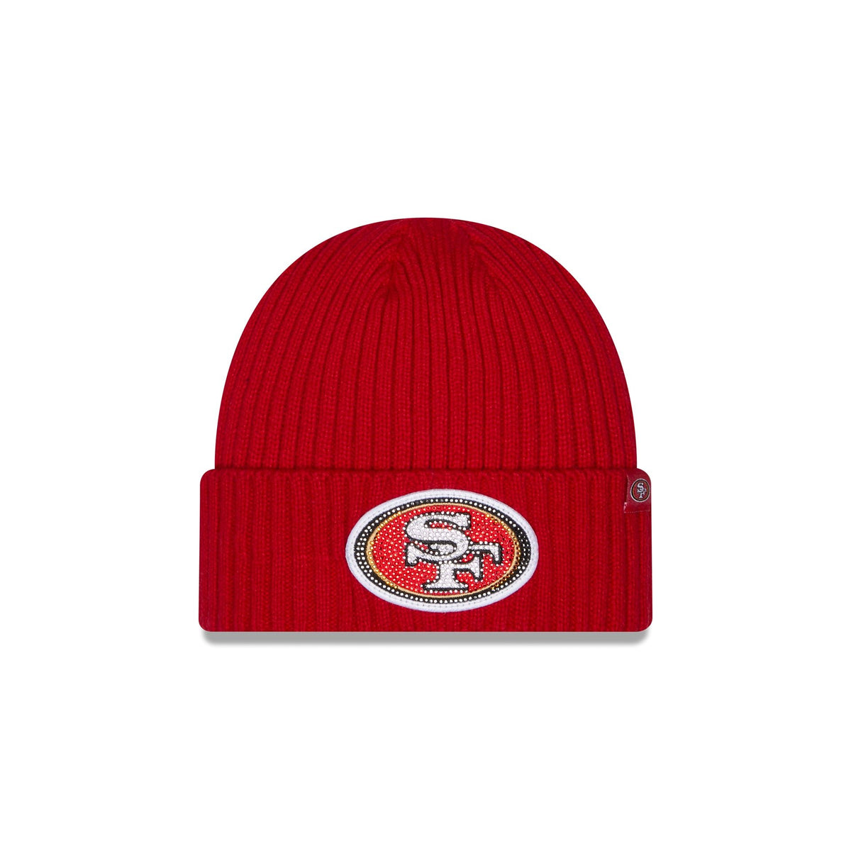 San Francisco 49ers Rhinestone Badge Beanie Hat