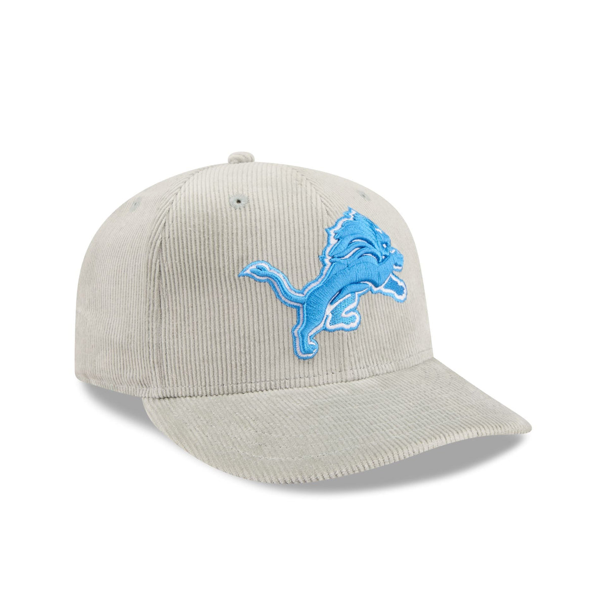 Detroit Lions Light Gray Corduroy 59FIFTY Fitted Hat