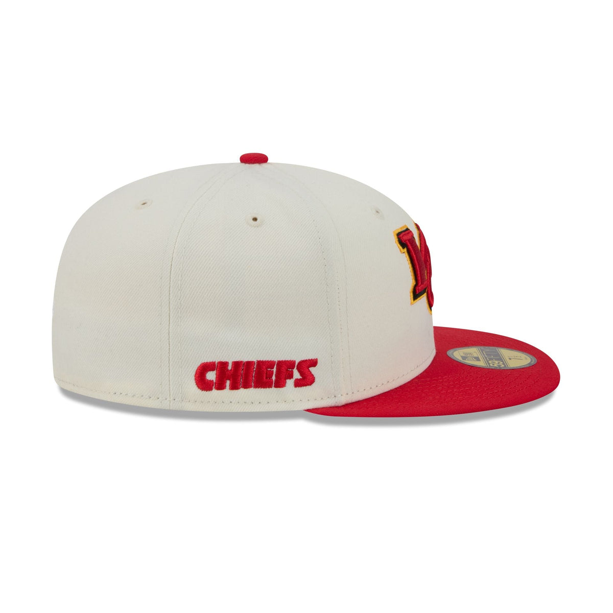 Kansas City Chiefs Deceptor Chrome White 59FIFTY Fitted Hat