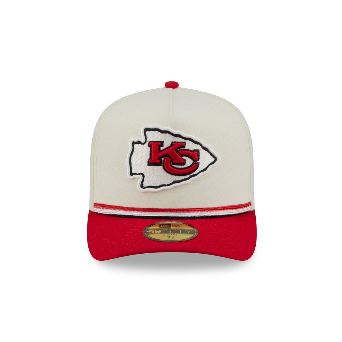 Kansas City Chiefs Vintage Stripe 59FIFTY A-Frame Fitted Hat