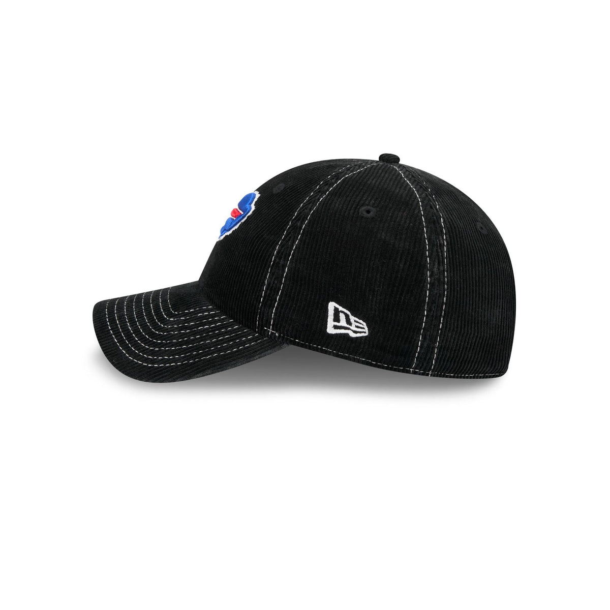 Buffalo Bills Washed Black Corduroy Casual Classic Adjustable Hat