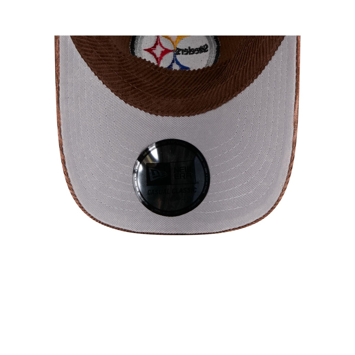 Pittsburgh Steelers Washed Brown Corduroy Casual Classic Adjustable Hat