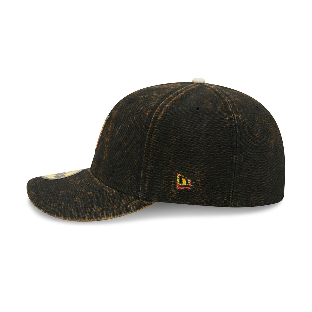 Just Caps Tie Dye Logo Miami Marlins 59FIFTY Fitted Hat