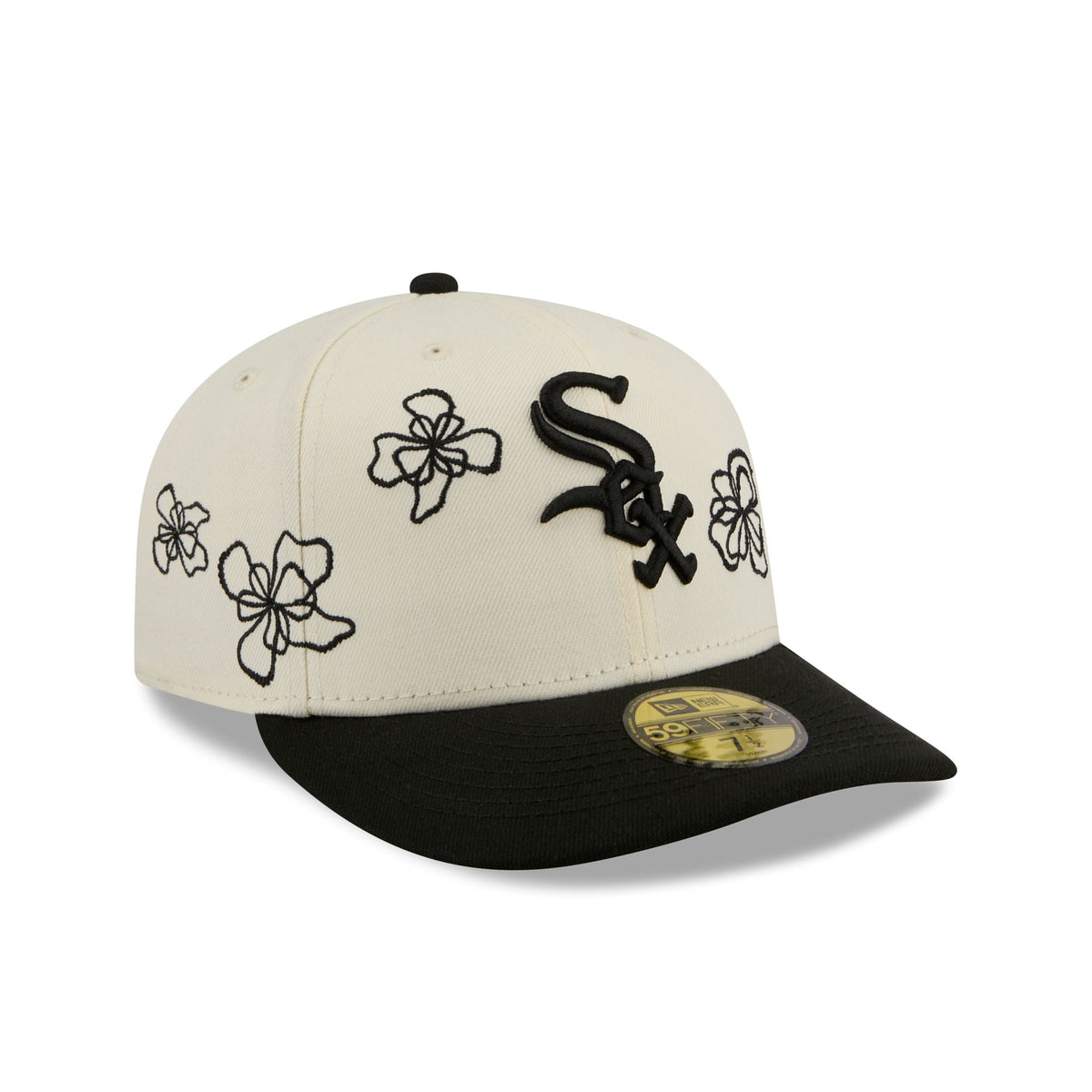 Chicago White Sox Floral Outline 59FIFTY Fitted Hat
