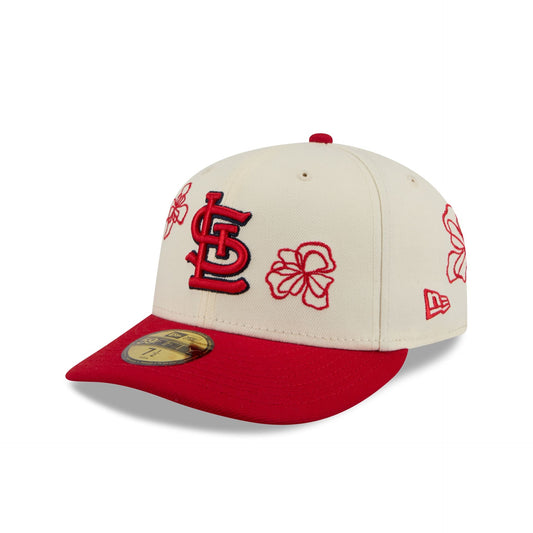 St. Louis Cardinals Floral Outline 59FIFTY Fitted Hat