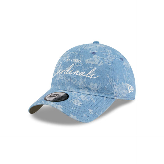 St. Louis Cardinals Blue Leaves Casual Classic Adjustable Hat