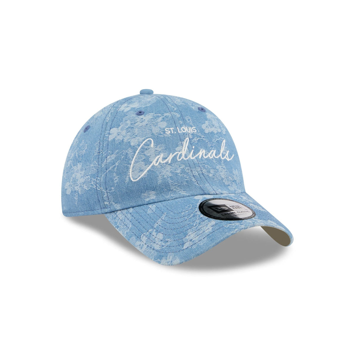 St. Louis Cardinals Blue Leaves Casual Classic Adjustable Hat