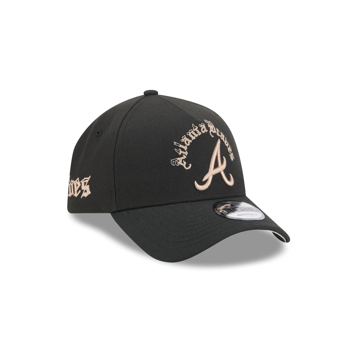 Atlanta Braves Gothic Lettering 9FORTY A-Frame Snapback Hat