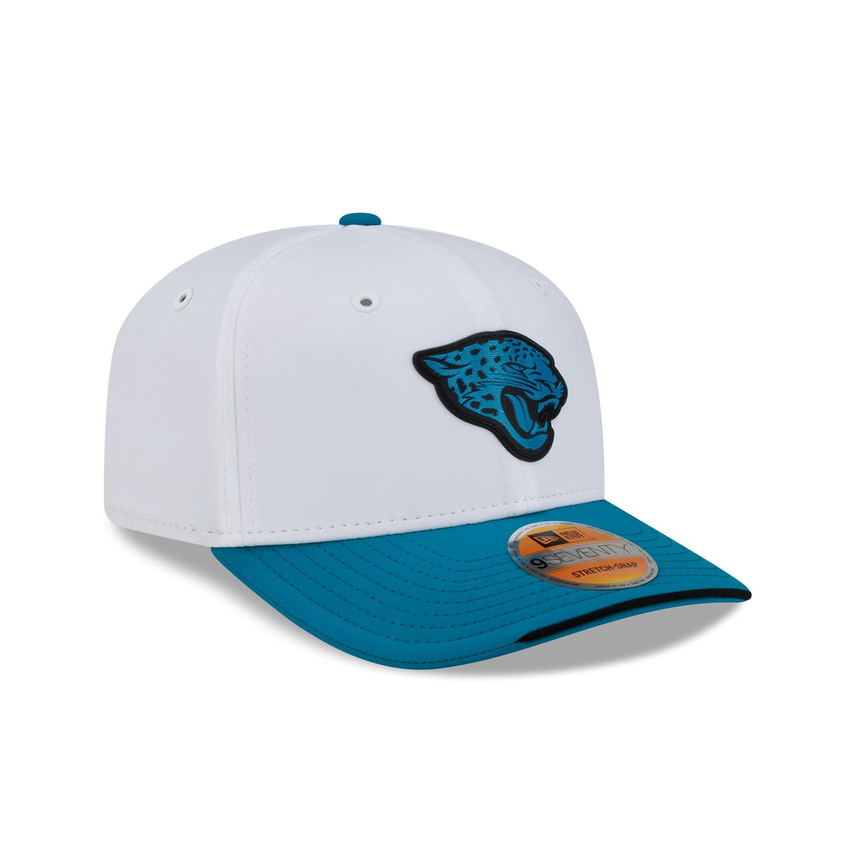 Jacksonville Jaguars 2026 Sideline White 9SEVENTY Stretch-Snap Hat