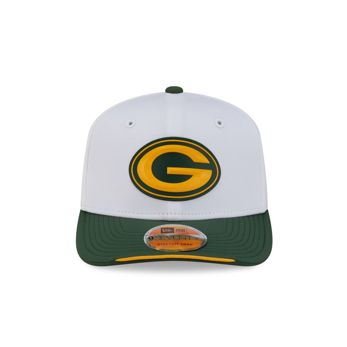 Green Bay Packers 2026 Sideline White 9SEVENTY Stretch-Snap Hat