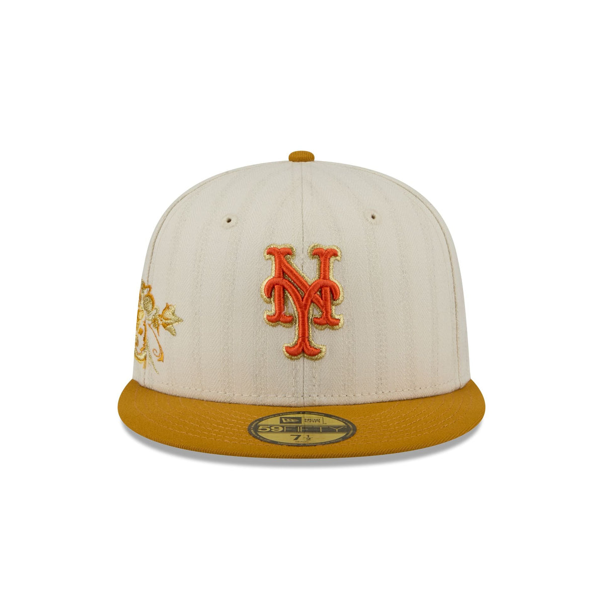 New York Mets Chrome Herringbone 59FIFTY Fitted Hat