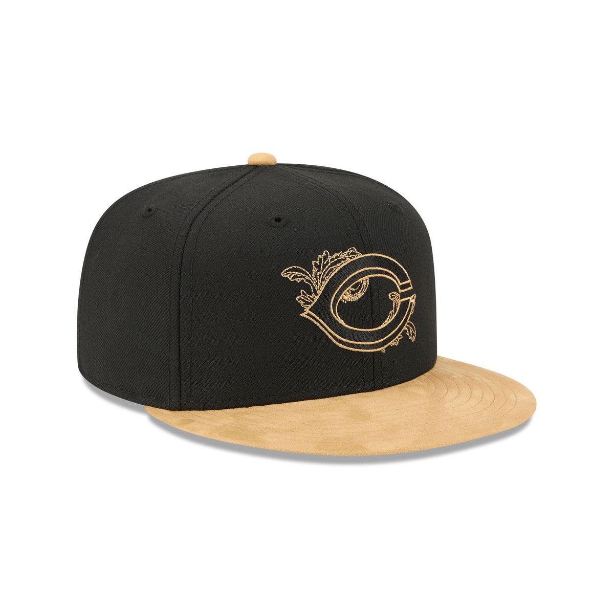 Cincinnati Reds Black Wool 59FIFTY Fitted Hat