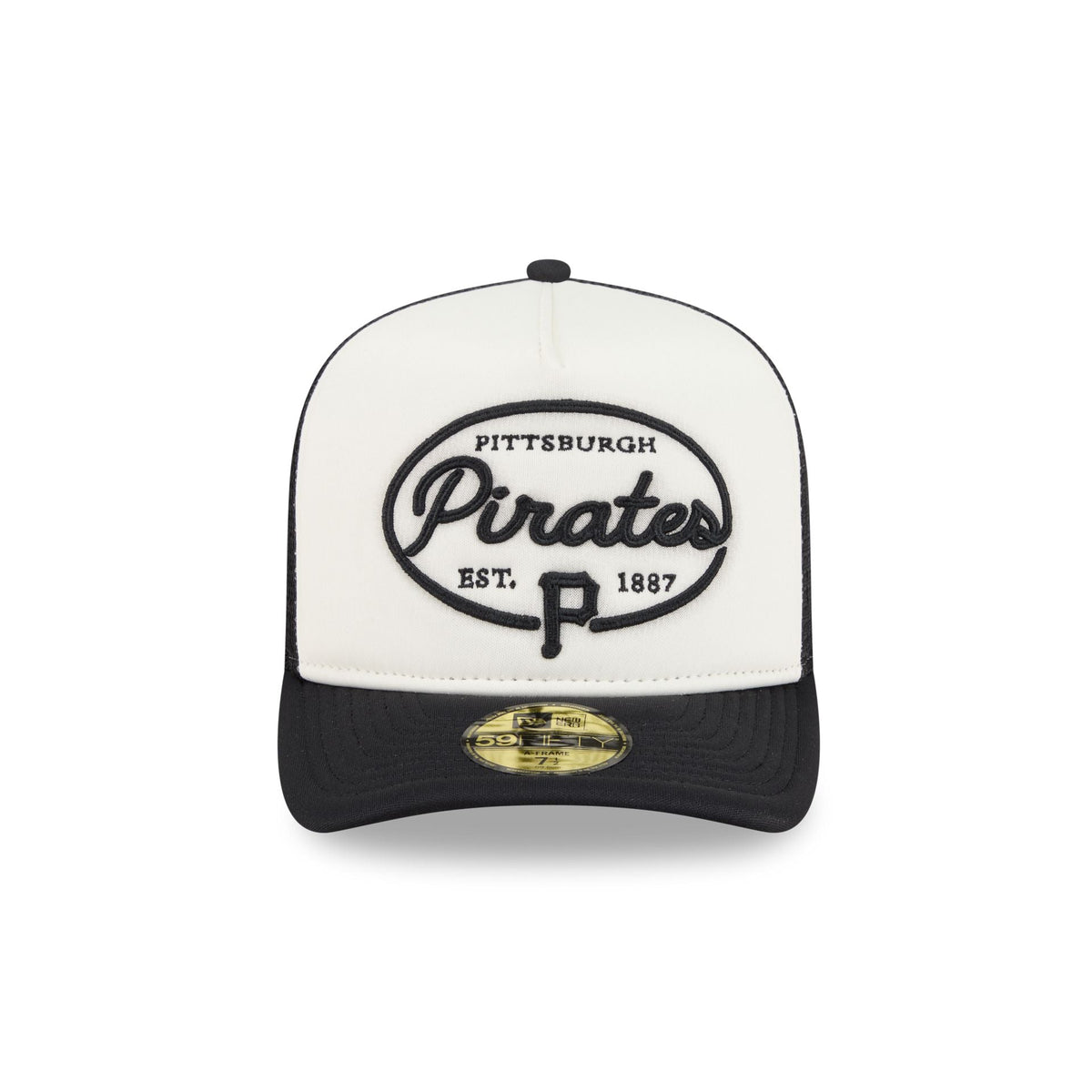 Pittsburgh Pirates Chrome 59FIFTY Fitted Trucker Hat