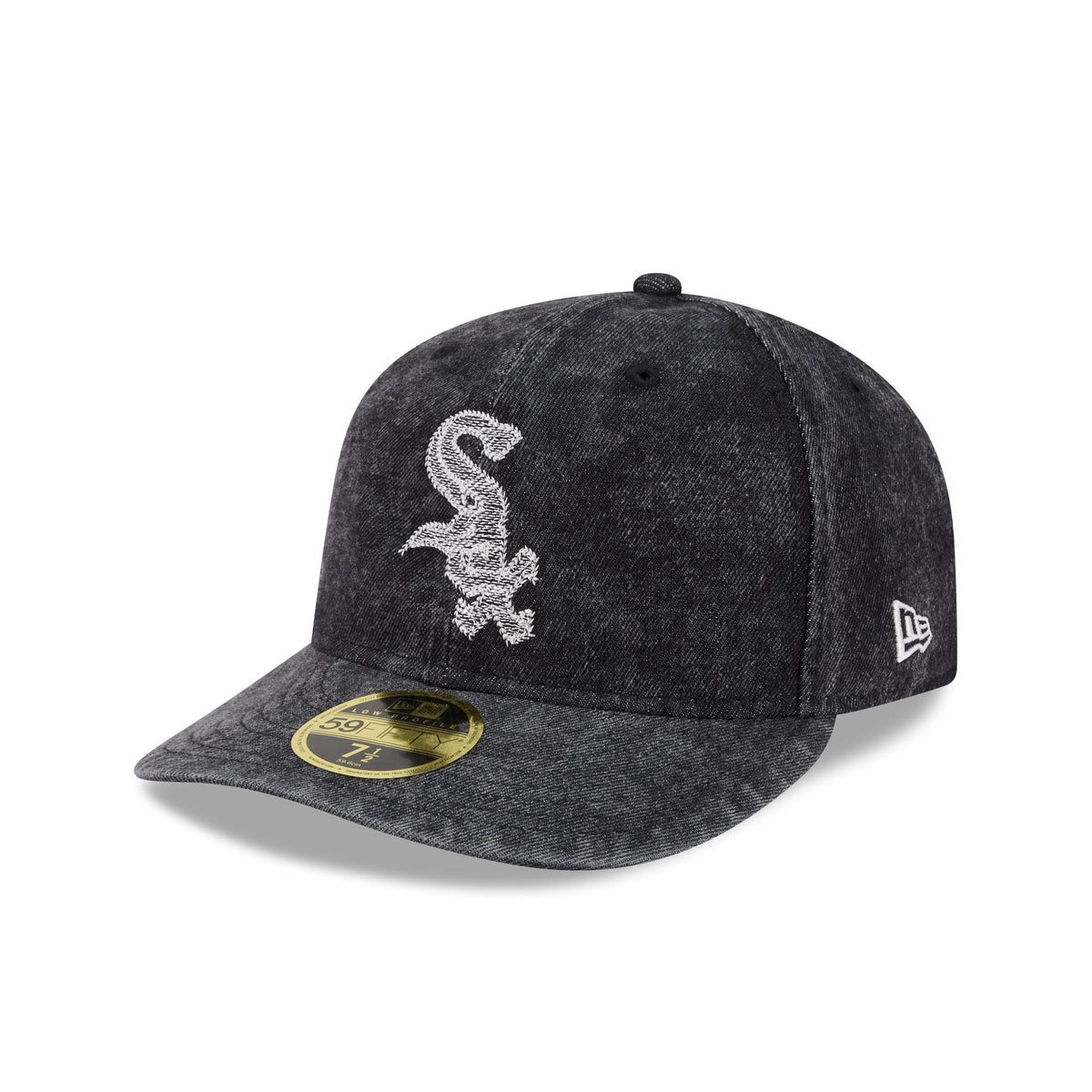 Chicago White Sox Black Denim Low Profile 59FIFTY Fitted Hat