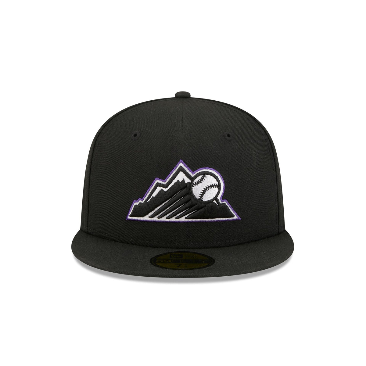 Colorado Rockies Black Basic 59FIFTY Fitted Hat