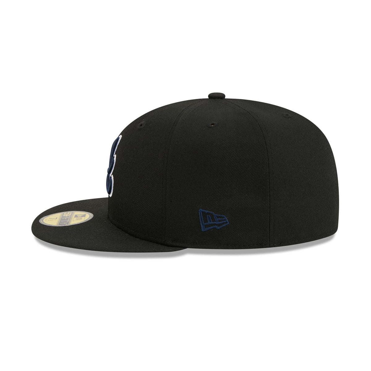 Atlanta Braves Black Basic 59FIFTY Fitted Hat